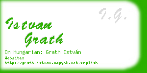 istvan grath business card