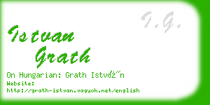 istvan grath business card